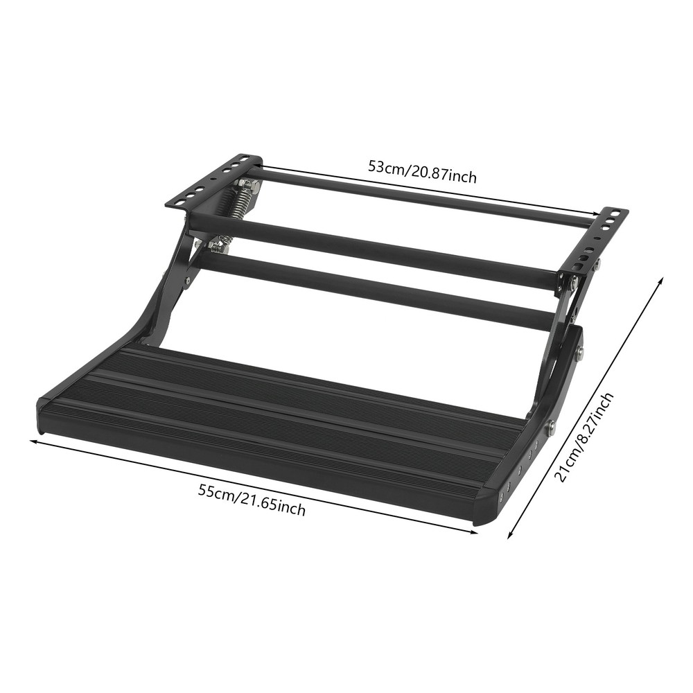 RV Step Manual Drop Down Step Caravan/Folding Step Trailer Step 200kg/440.92lbs