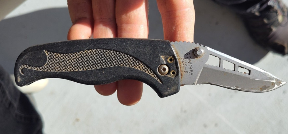 Meyerco   Lockback AUS-8  folding knife