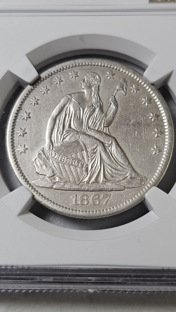 1867 S 50 cent AU Details