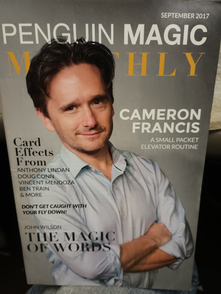 Penguin Magic Monthly Magazine Cameron Francis Issue 2017