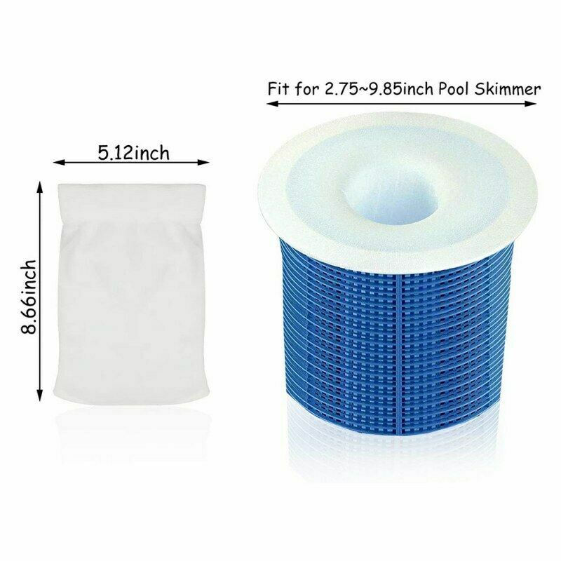 1-60PCS Pool Skimmer Socks Filter Mesh Savers Protector For Basket Swimming Pool