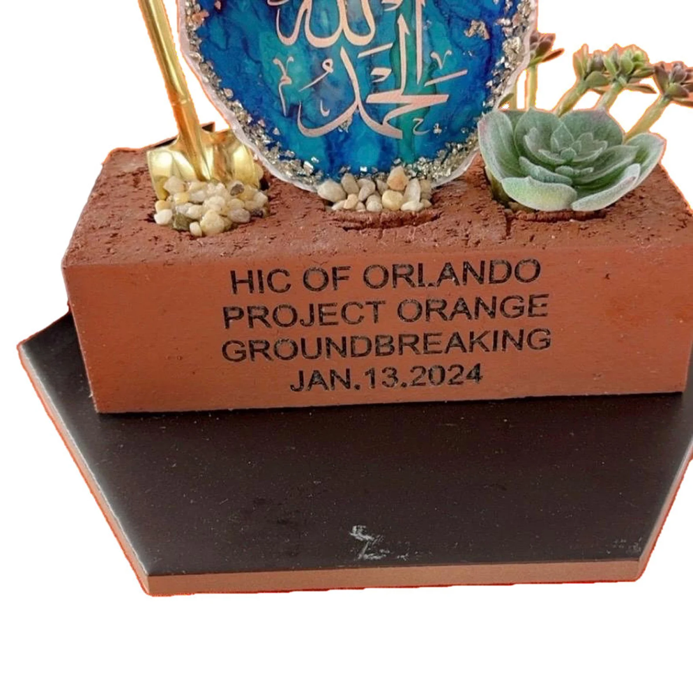 Hollow Brick - Custom Laser Engraved Cored 4x8 Brick