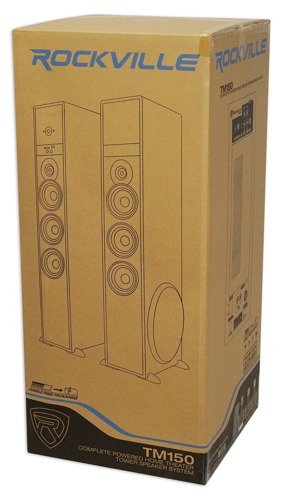 Tower Speaker Home Theater System w/Sub For Sharp Smart Television TV-Black