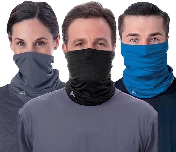 15 Total Face Covers - Arctic Cool Cooling Face Cover/Gaiter  3-pack