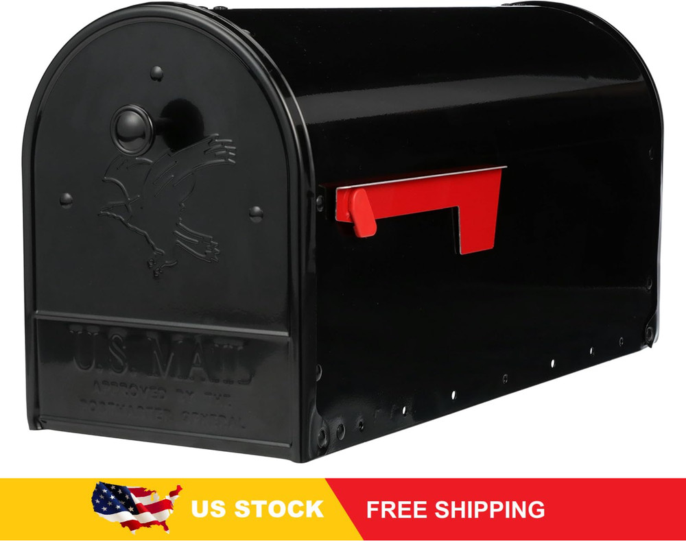 Gibraltar Mailboxes OM160BEC Outback Double Door, Large Capacity Mailbox, Black