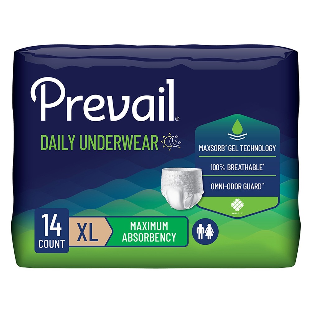 Prevail Disposable Underwear X-Large Maximum 56 Ct