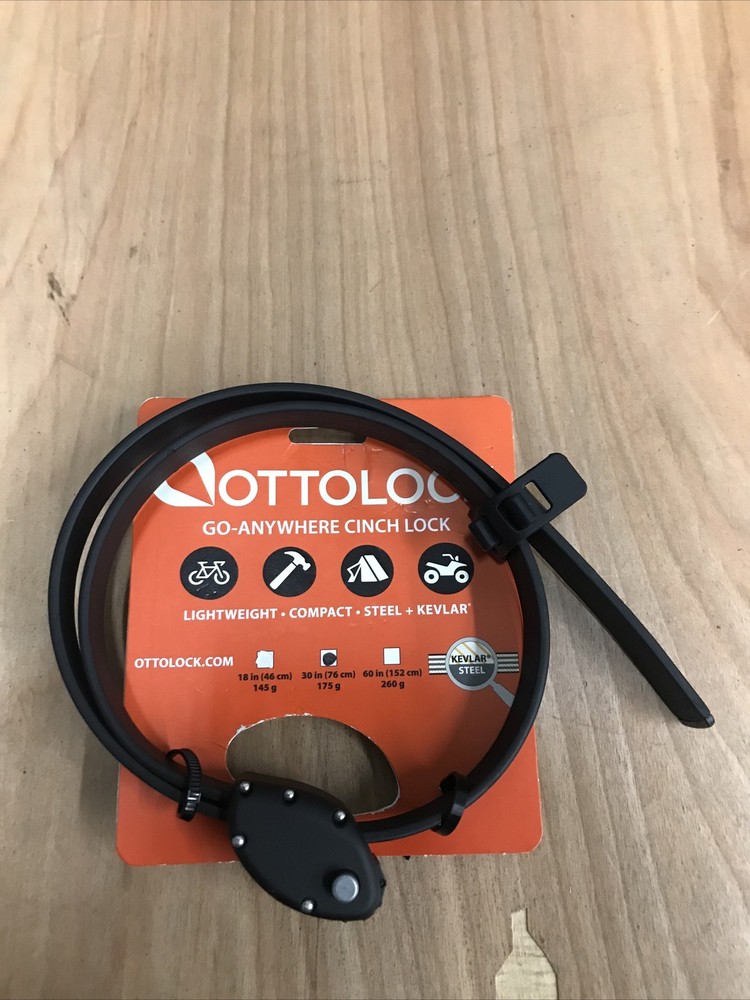 OTTOLOCK Cinch Lock, Black, 30 Inch