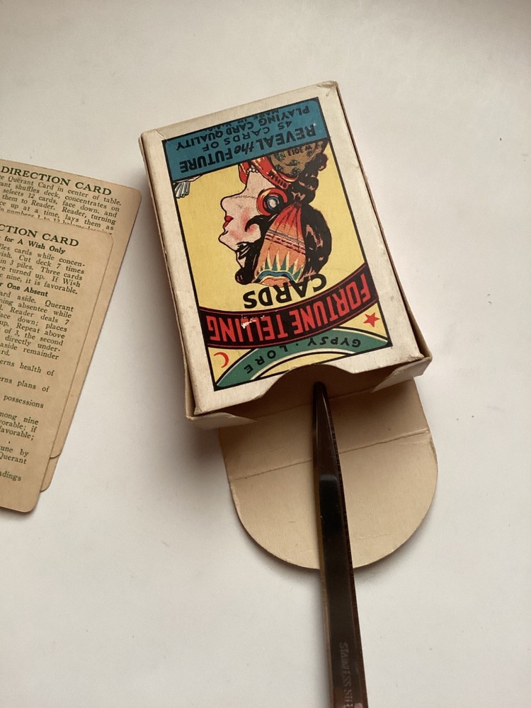 Antique “GYPSY LORE FORTUNE TELLING CARDS” *COMPLETE* c.1920’s