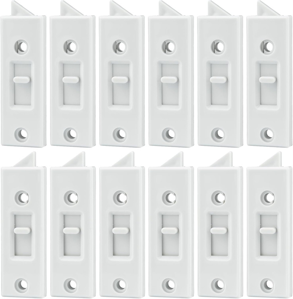 12 Pcs Window Latch Locks Spring Loaded Window Tilt Latch Replacement Part by JP