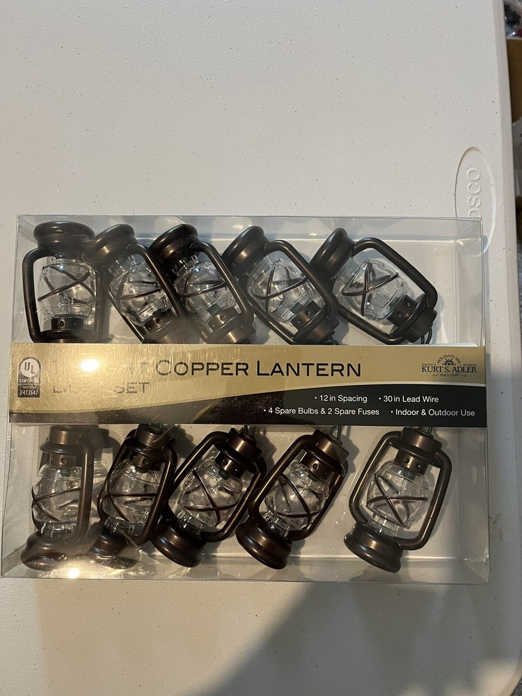 Copper Lantern Lights By Kurt Adler