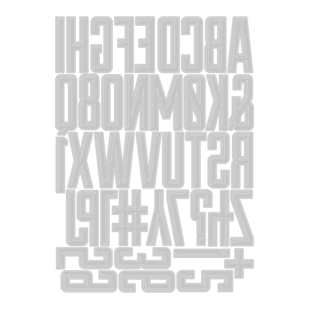 New Tim Holtz "ALPHANUMERIC EMPORIUM" Sizzix Thinlits Cutting Dies 2023