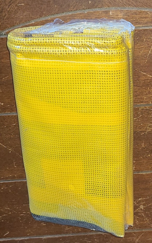 Mesh Oversize Load Sign 84" x 18" w/72" Polyester Rope & 12" x 2" Black Letters!