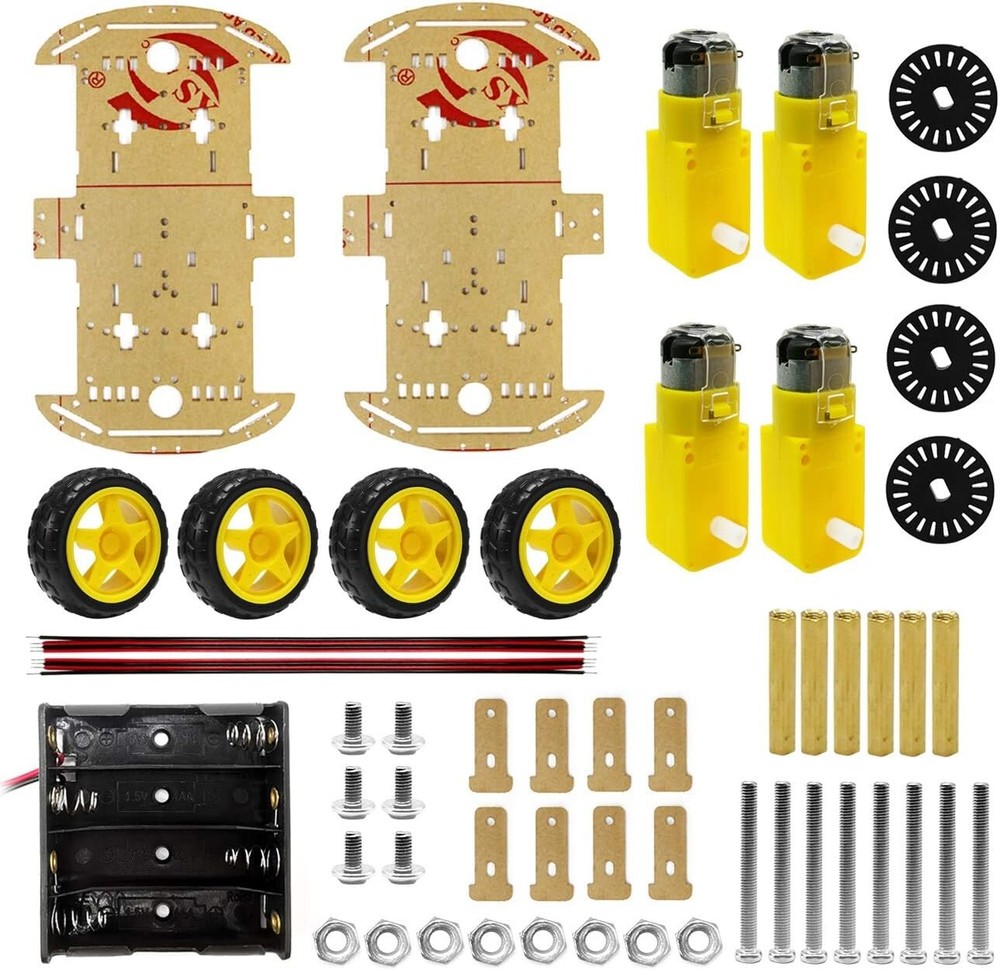 DIY Robot Smart Car Chassis Kit for Arduino - Educational Toy with Speed Encoder
