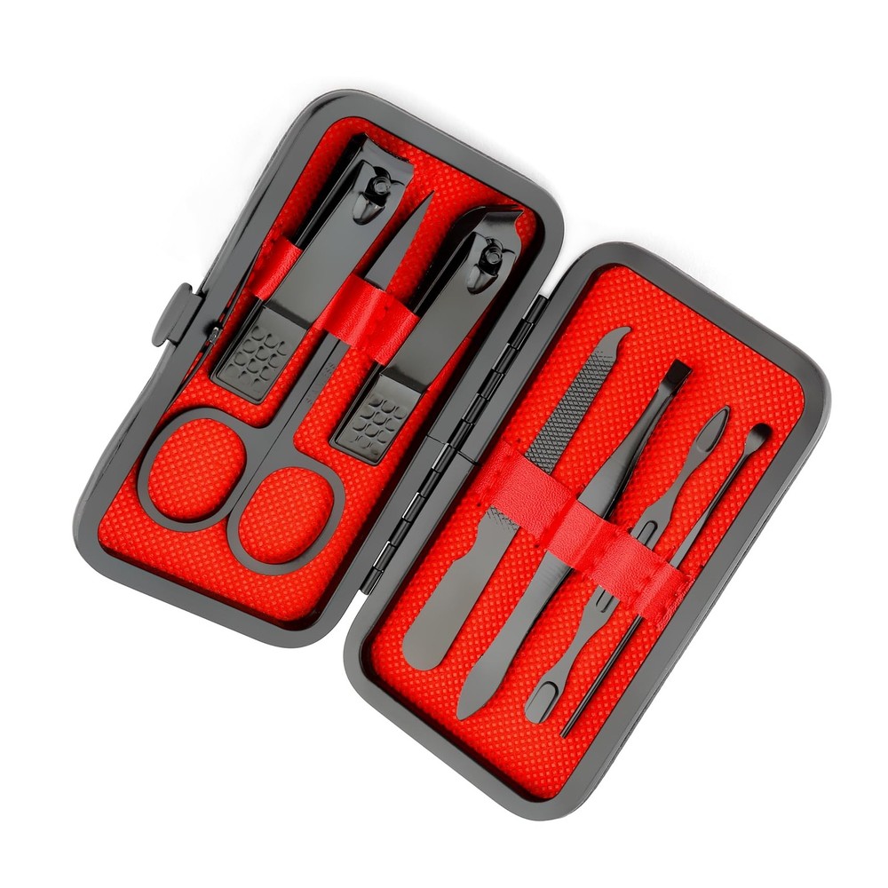 Manicure Set Nail Clippers Tools Easter Basket Stuffers Pedicure Black