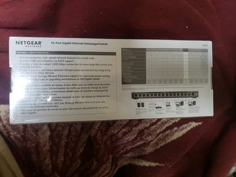 NETGEAR ProSafe (GS116) 16-Ports External Switch