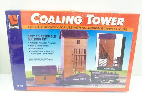 Life Like 1377 HO Scale Coaling Tower Model Building Kit
