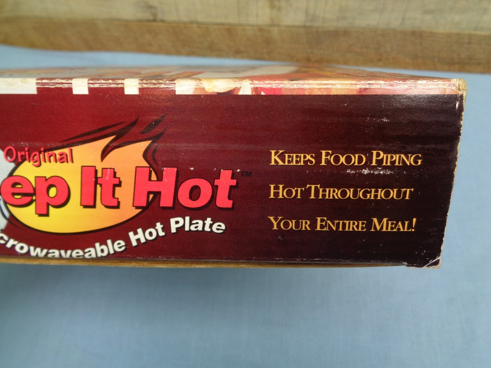 Vintage "Keep It Hot" Microwaveable Hot Plate Granite