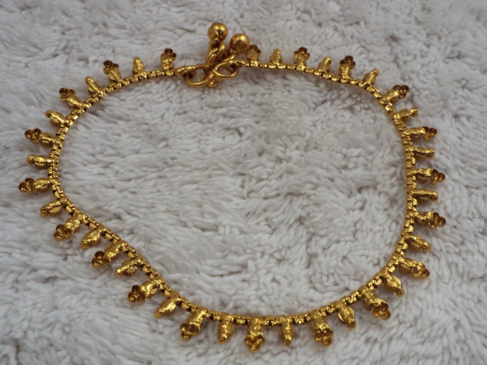 Goldtone Rhinestone Anklet / Bracelet
