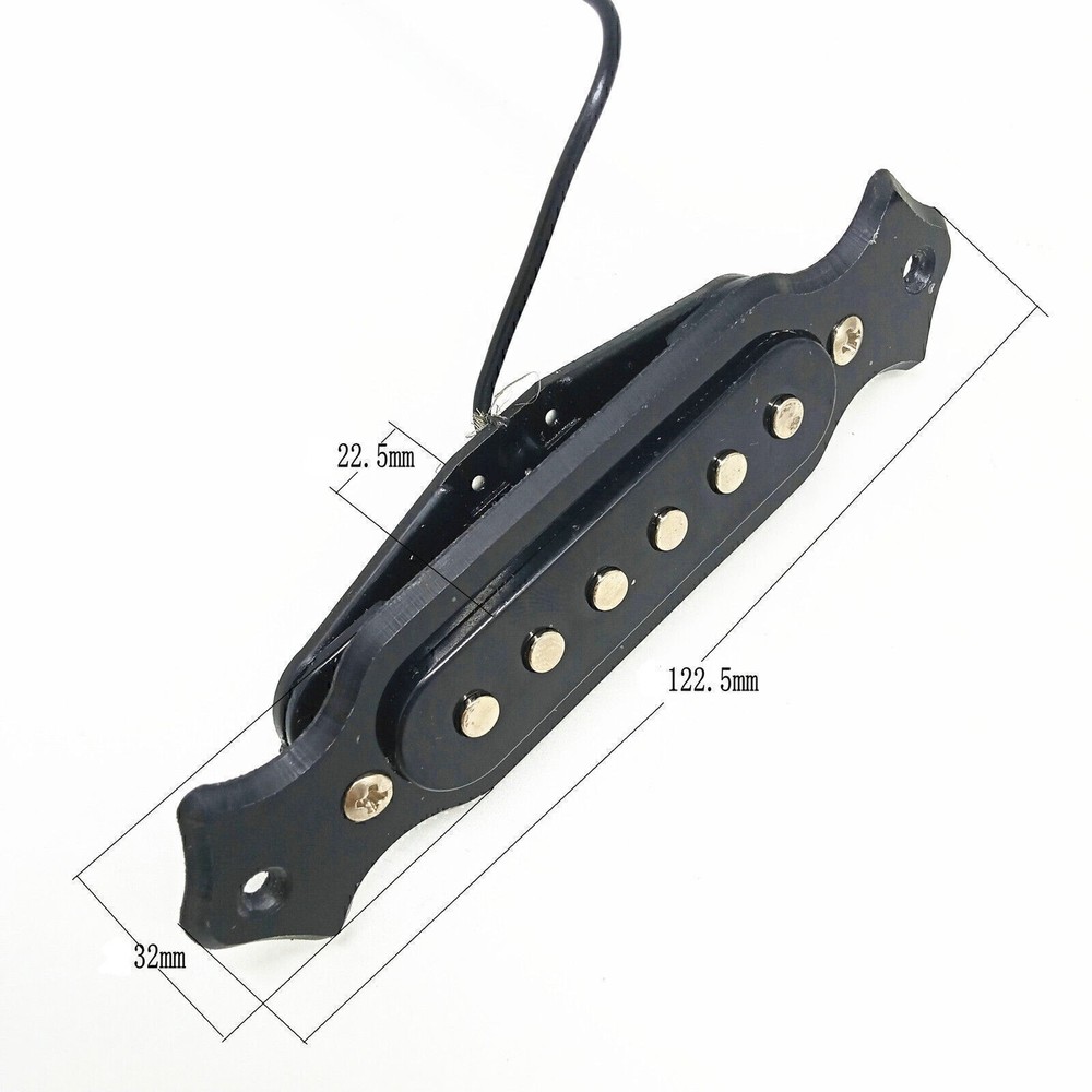 6 String Coil Guitar Harness Pickup Pre-Wired Single Tone With 1T1V