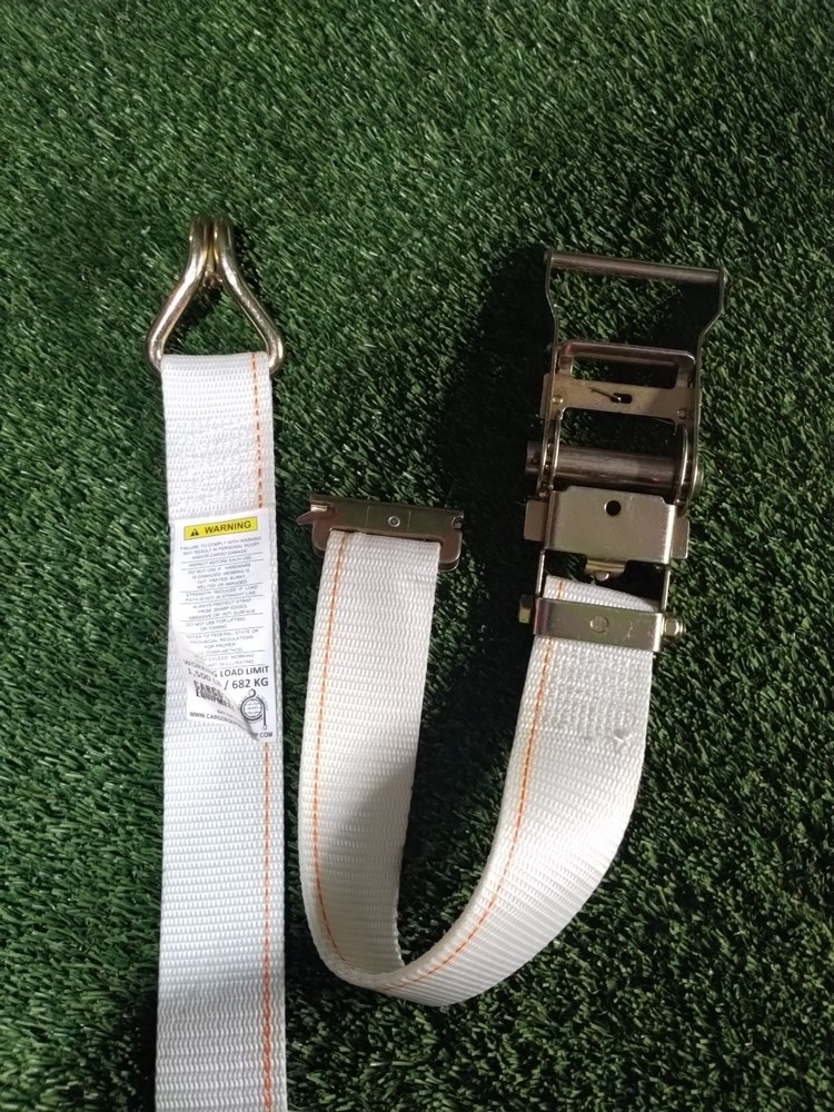 6 Cargo Equipment 2" 1500 lbs Ratchet Strap / Hook / 9ft Long