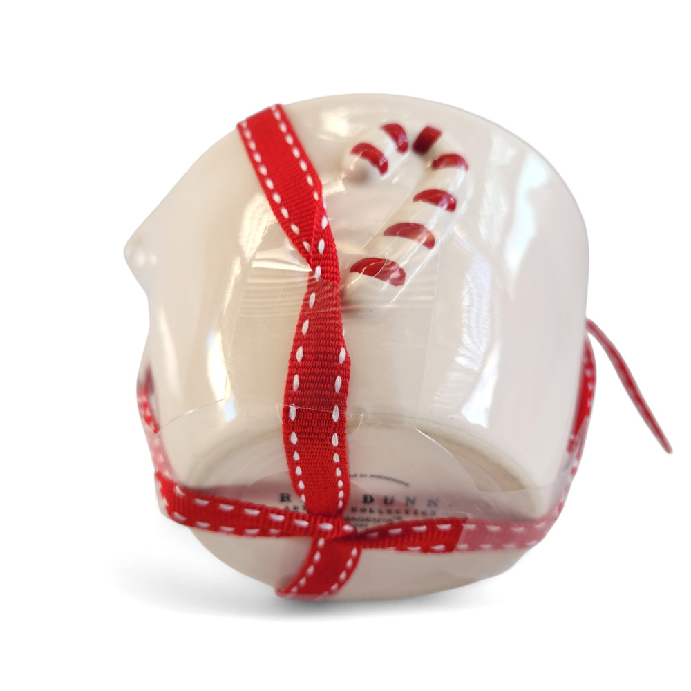 Rae Dunn Ceramic Christmas Candy Cane Nesting Measuring Cup Set Brand New
