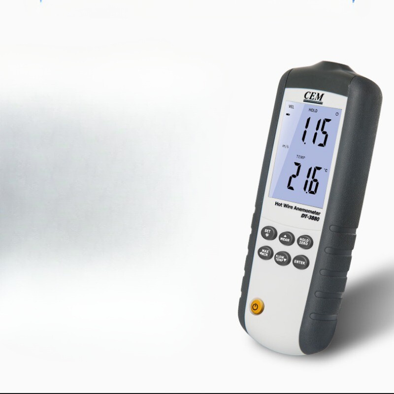 DT-3880 Handheld Thermal Anemometer High-Precision Sensor Wind Speed Meter