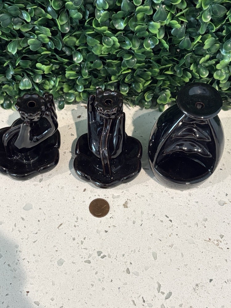3 Ceramic Cone Incense Holders Wholesale