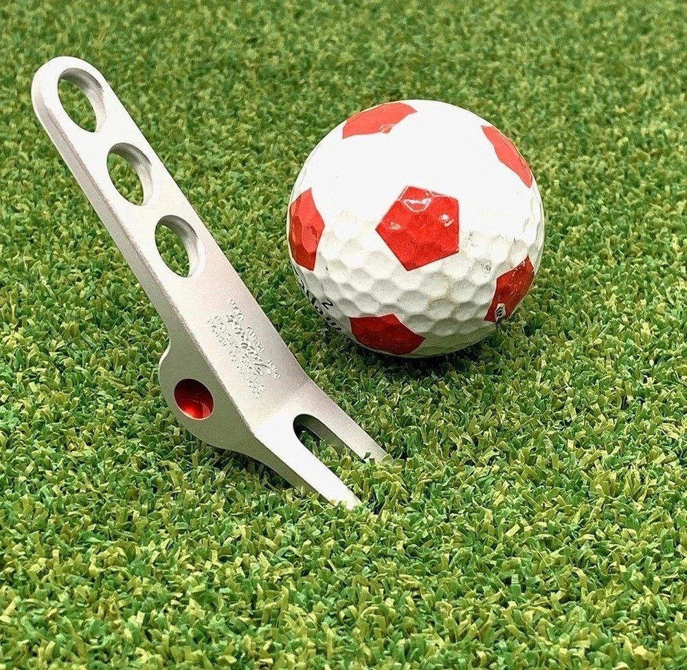 Scotty Cameron Red Dot Pivot / Divot Tool - Silver