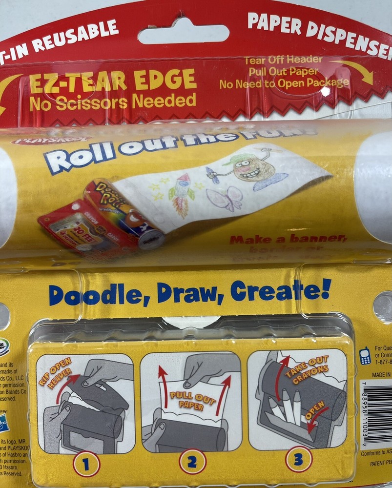 NEW Playskool Doodle Roll Activity Kit All In One Doodle Draw Create Craft