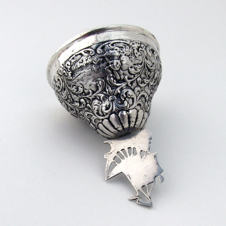 Dutch Dinner Bell Galleon Ship Handle 833 Standard Silver 1966