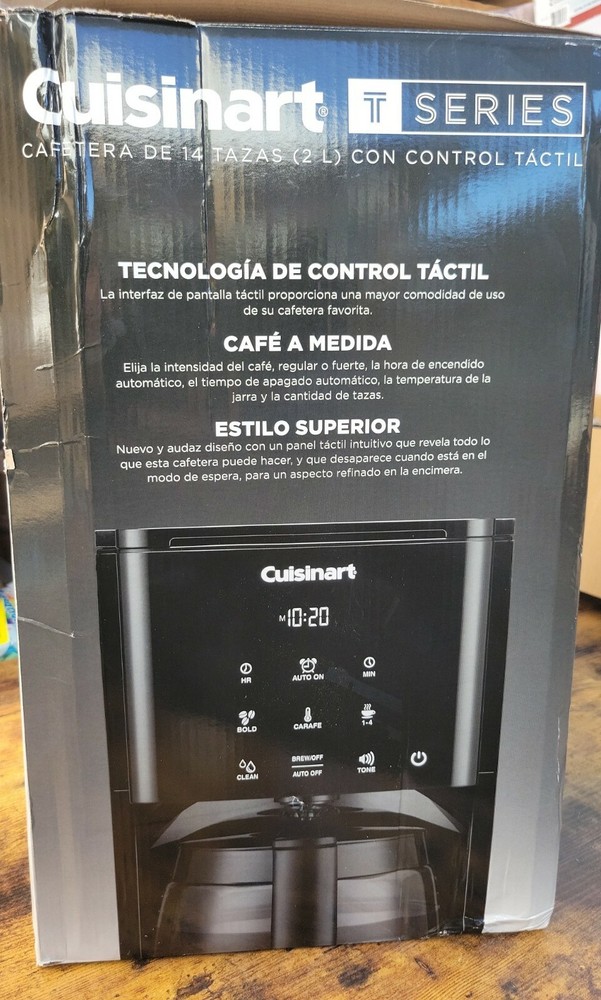 ☕️ Cuisinart DCC-T20 14-Cup Programmable Coffeemaker Black 👍great Cond👇READ