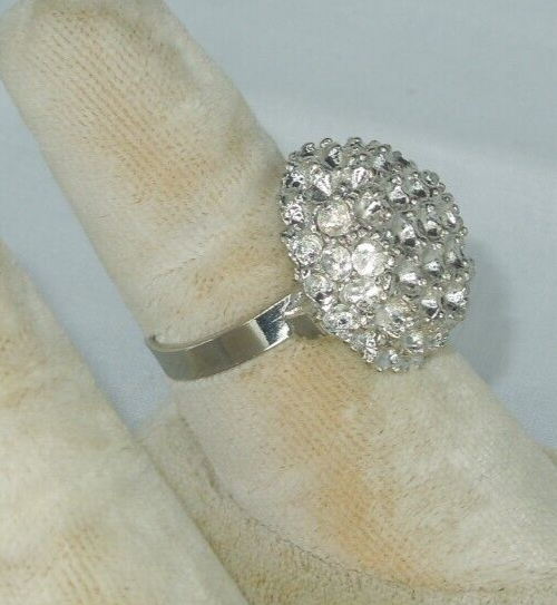 2 Ring Blanks Settings Cabochon Adjustable silver Plated Brass NEW 88V