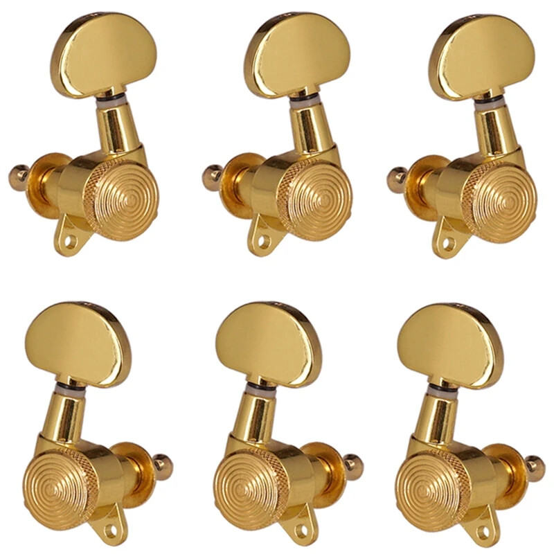 Thread 3R3L Inline Guitar String Tuning Peg Key Locking Tuner Key Machine Heads