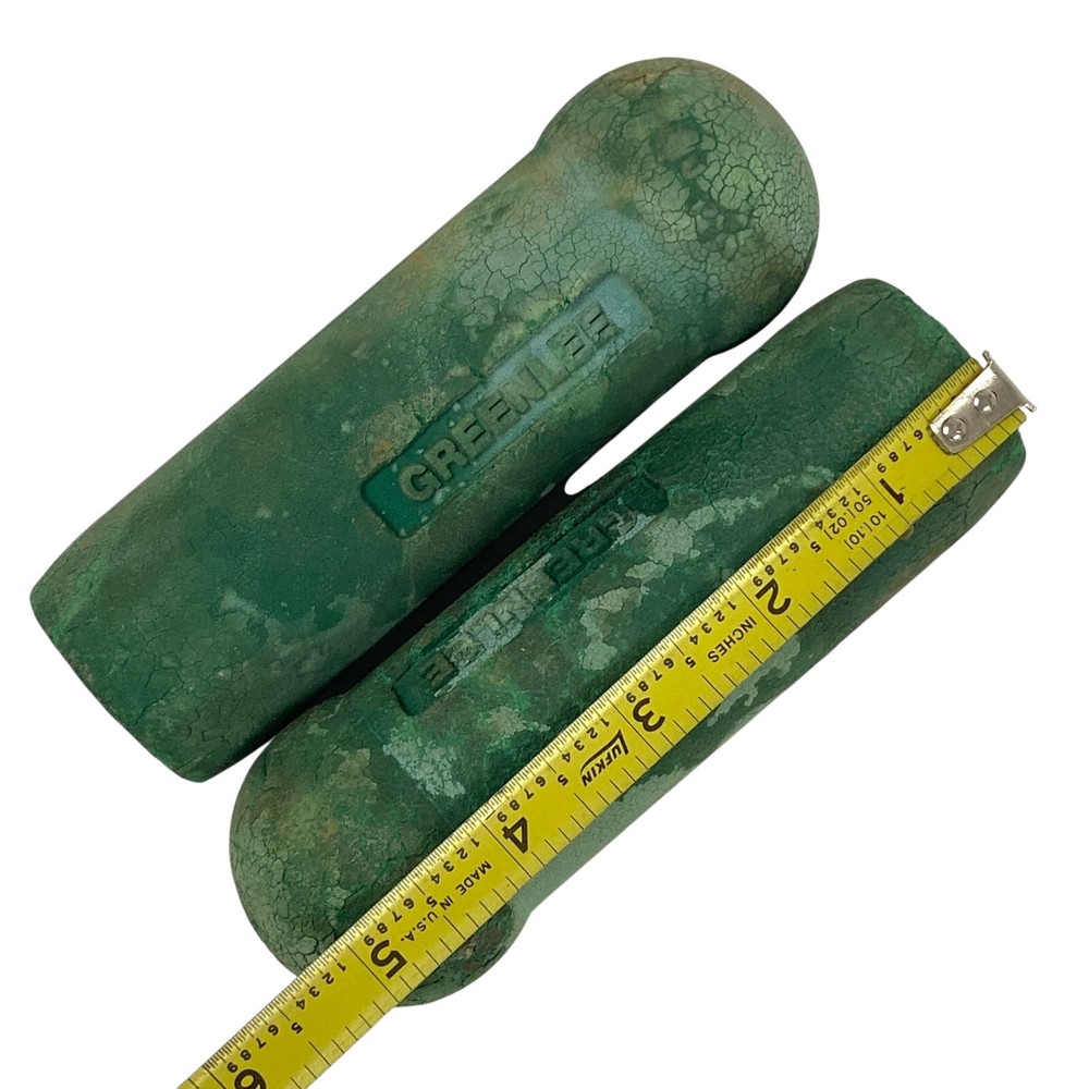Greenlee 5 in Long Soft Handle, Green, 2 Pcs