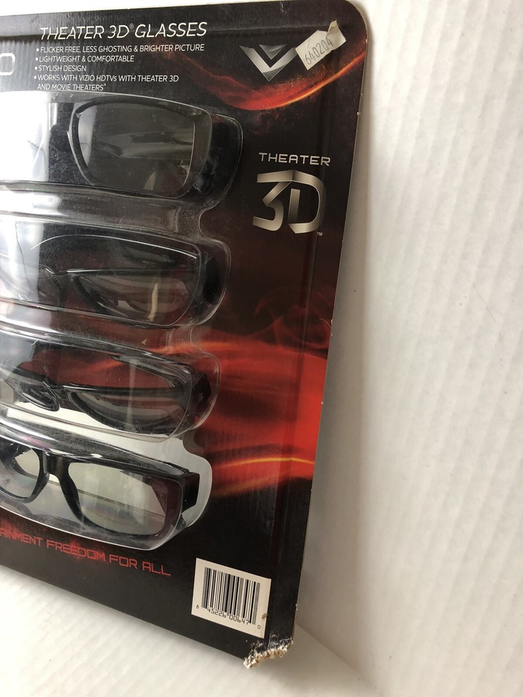 Vizio Theater 3D Glasses 4-pack
