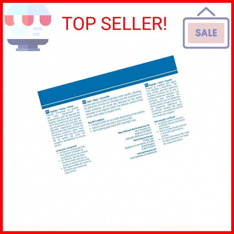API POND WIDE RANGE pH TEST KIT 160-Test Pond Water Test Kit