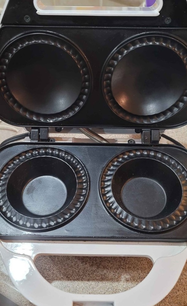 Vintage Sunbeam Pie Maker Model 4805 Two Pie Mini White Working