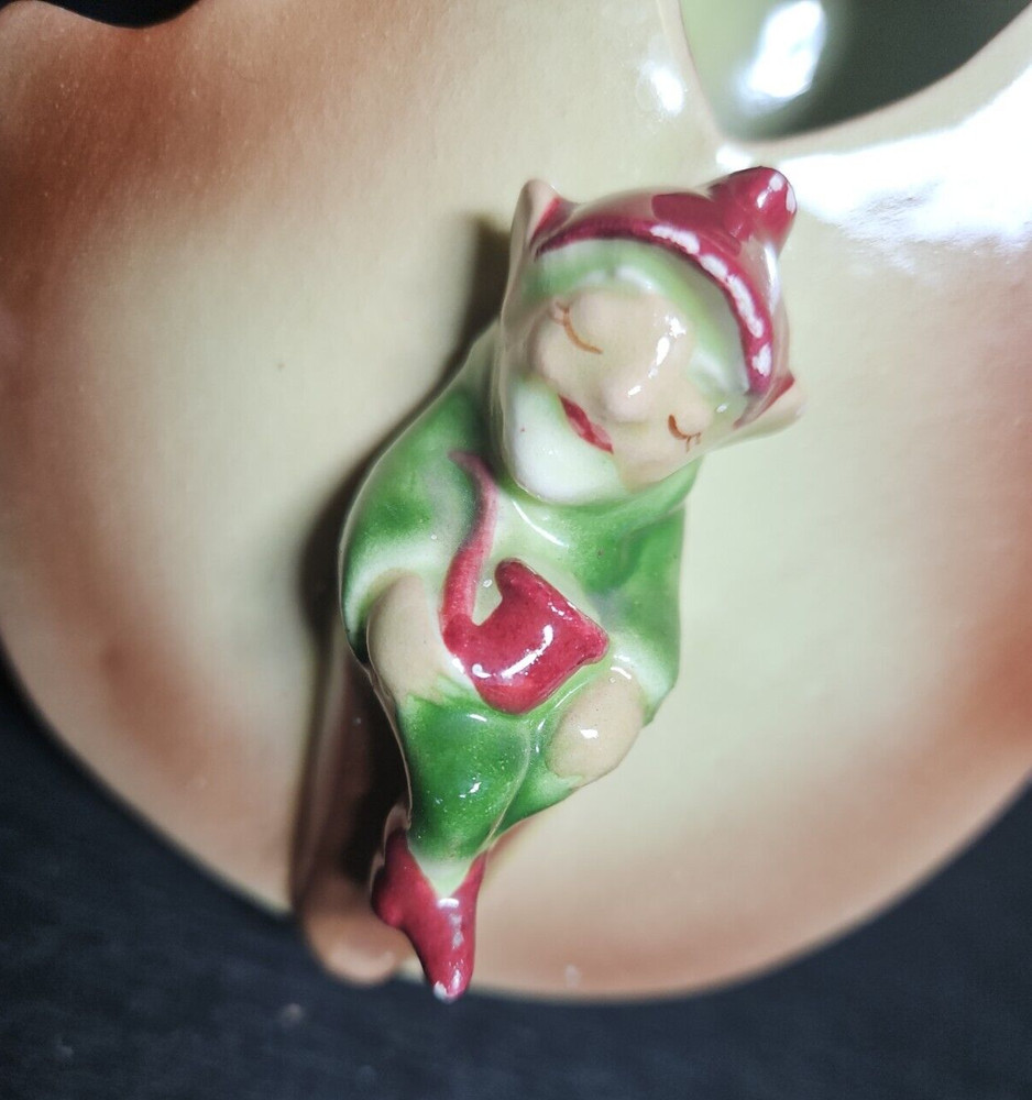 MCM Violin Elf Wall Pocket vase