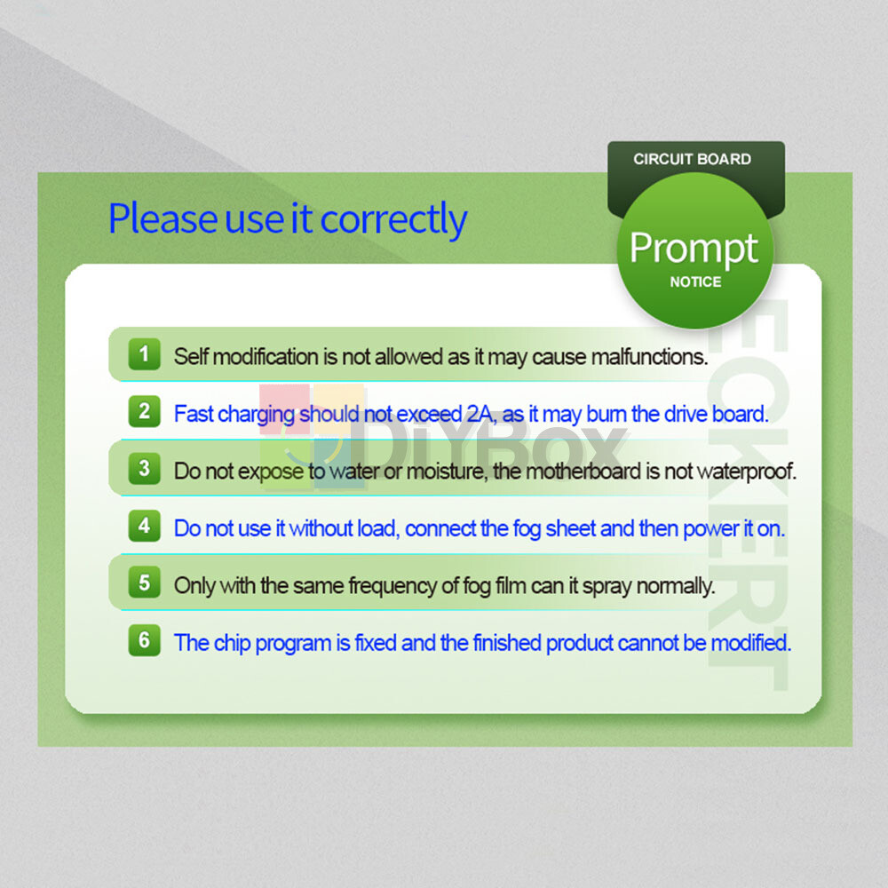 DIY Type-C Ultrasonic Mist Maker Atomizing Module Humidifier With Atomizer Sheet