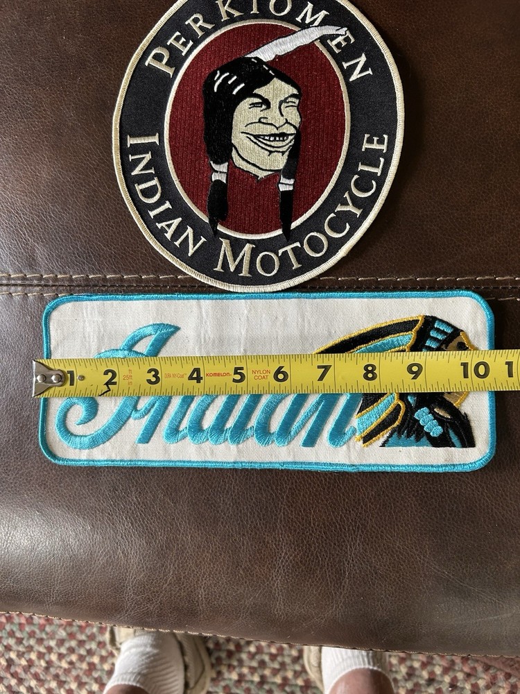 2 Indian motorcycle patches Perkiomen Pa.