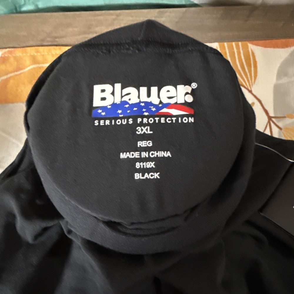 Blauer Mock Turtleneck Dickey Model #8119-11- Black - 3XL - #252