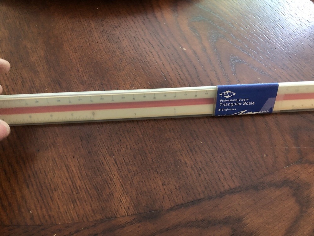 Pre-Owned Alvin 241P Professional Triangular Engineer Scale Plastic Germany