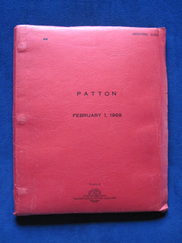 ORIGINAL SCRIPT - PATTON by FRANCIS FORD COPPOLA & EDMUND NORTH - GEORGE C SCOTT