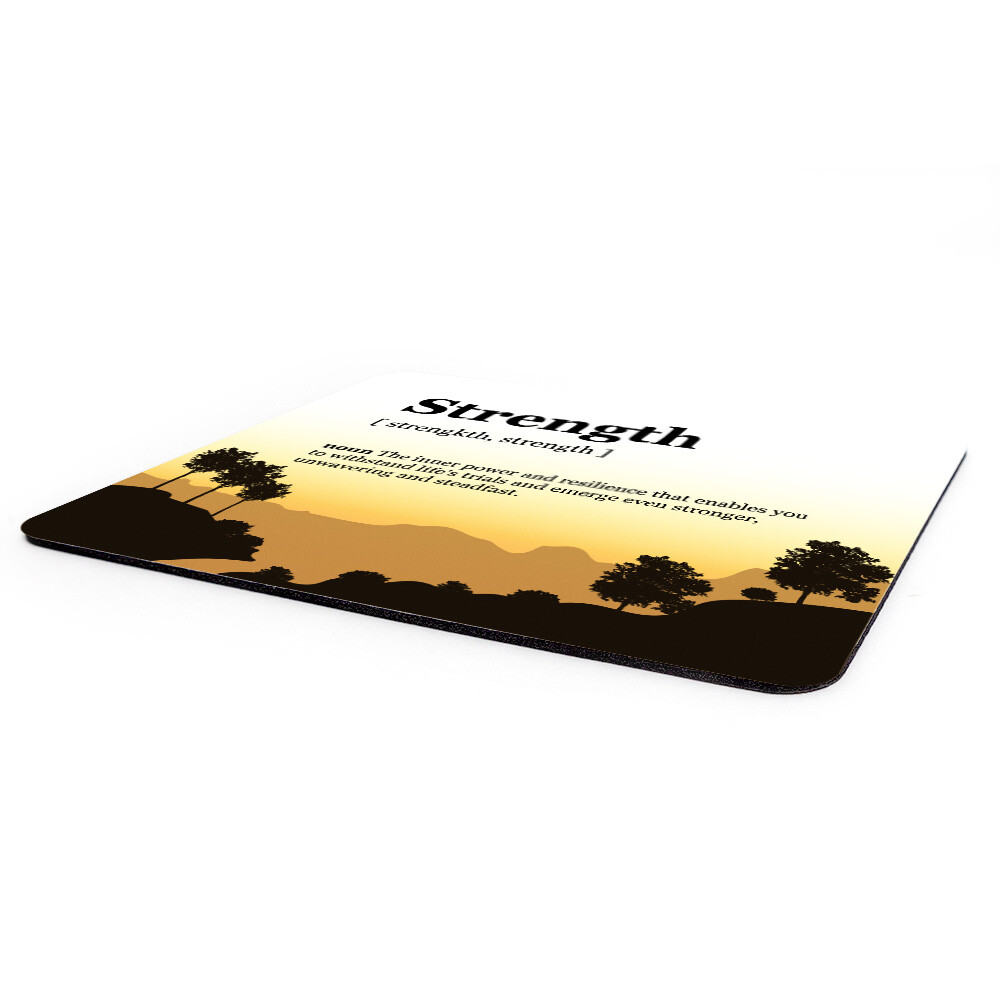 Definitions Designs Inspirational Mouse Pad (7.75 x 9.25") Rectangle (Yellow)