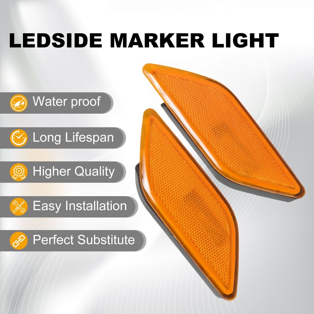 Left Right Front Side Marker Light for 2010 2011 2012 2013 Mercedes Benz New