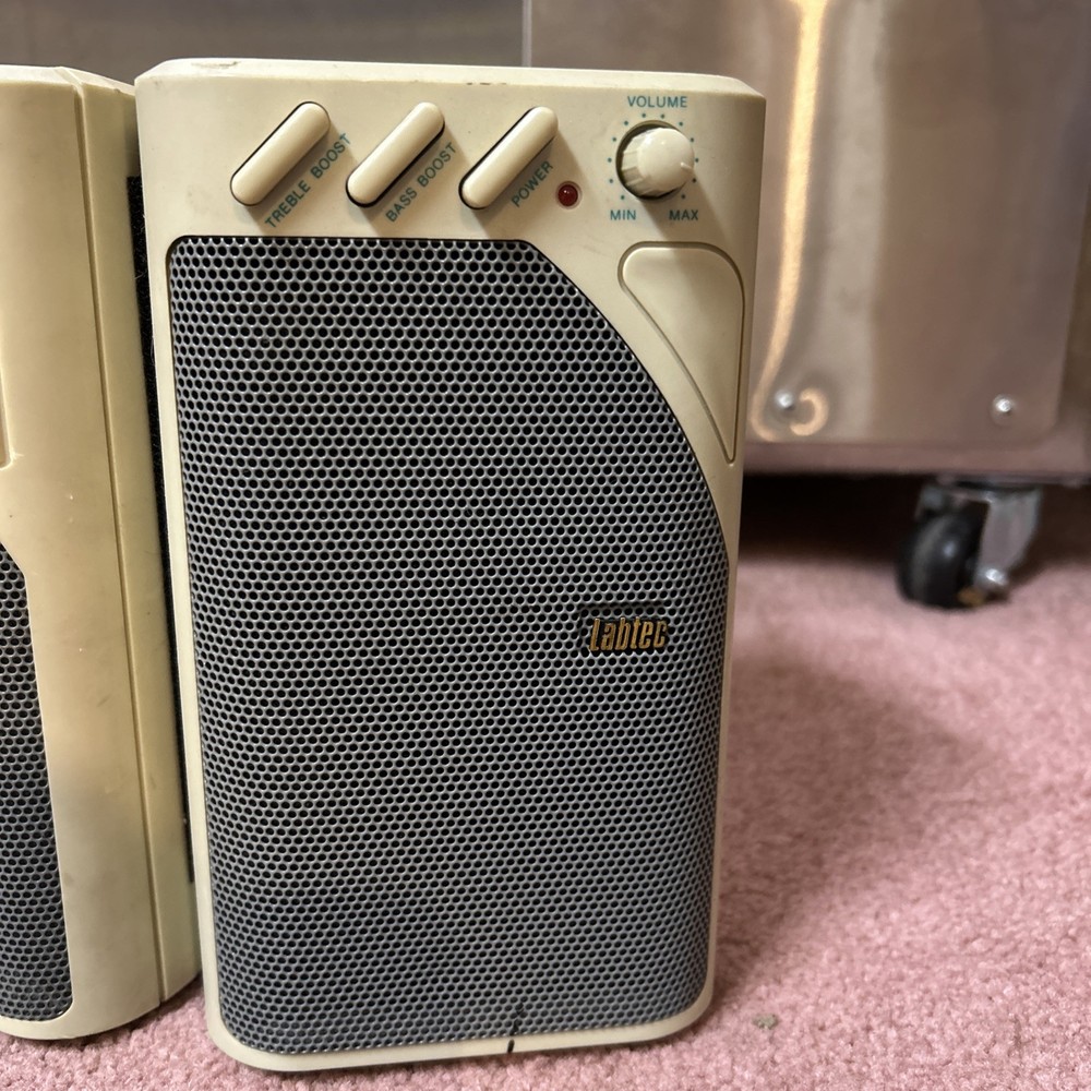 Vintage Labtec LCS-800 Computer Speaker System