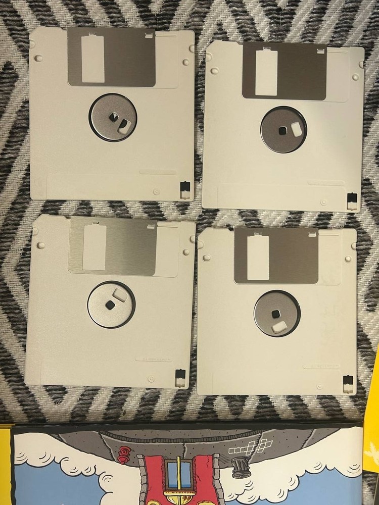 Microsoft Fine Artist Macintosh Software Boxed Promo Sample Missing Disk 1