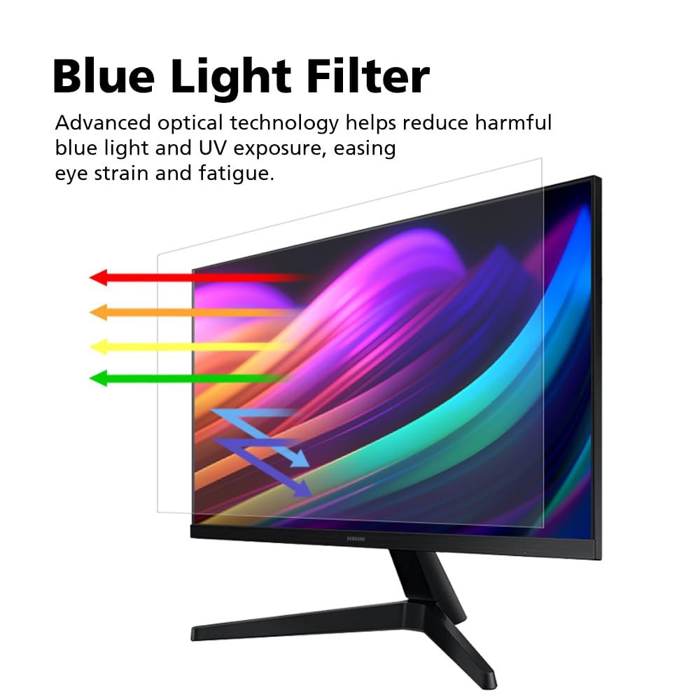 2-PACK 23.6 Inch DIAGONAL 16:9 Computer Blue Light Blocking Screen Protector ...