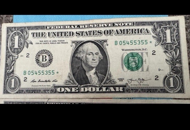 2013 B Duplicate Star Note!! INCREDIBLE CONDITION