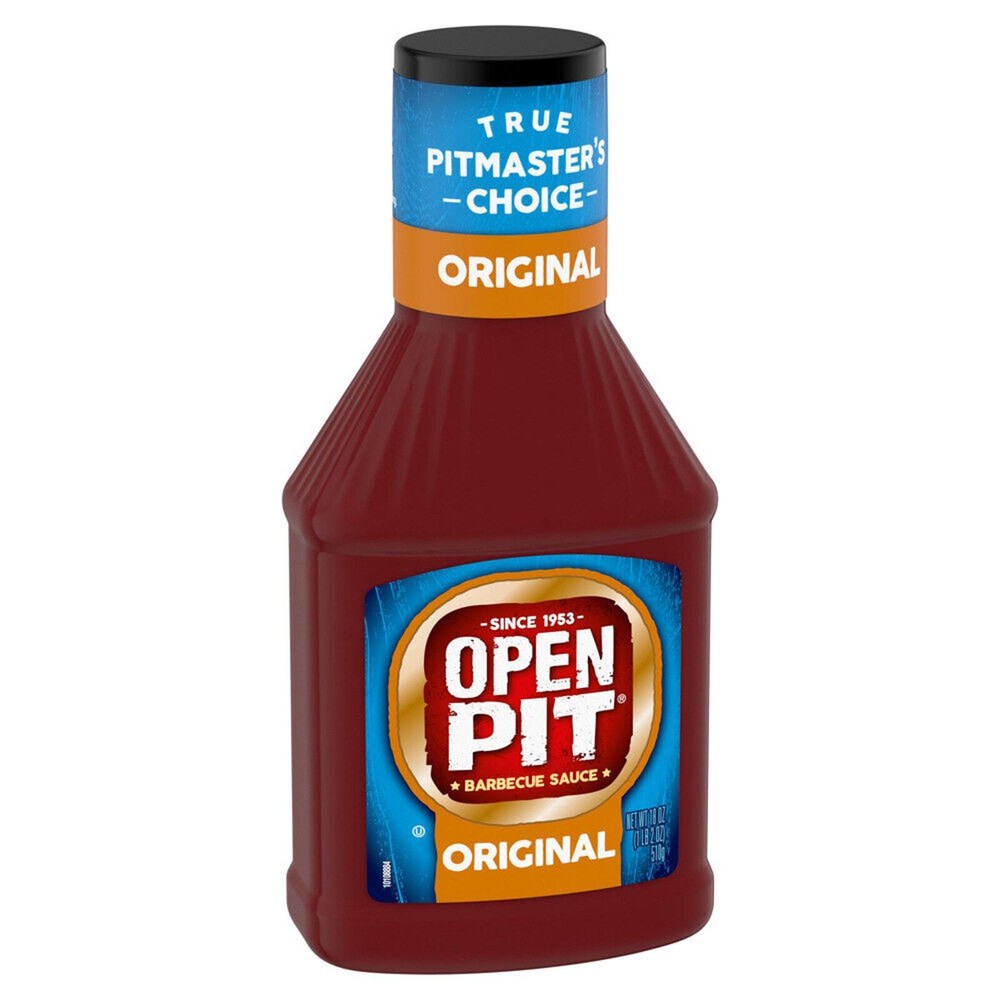 2 Pack Open Pit Authentic Taste Blue Label Original Barbecue Sauce 18 oz Bottles